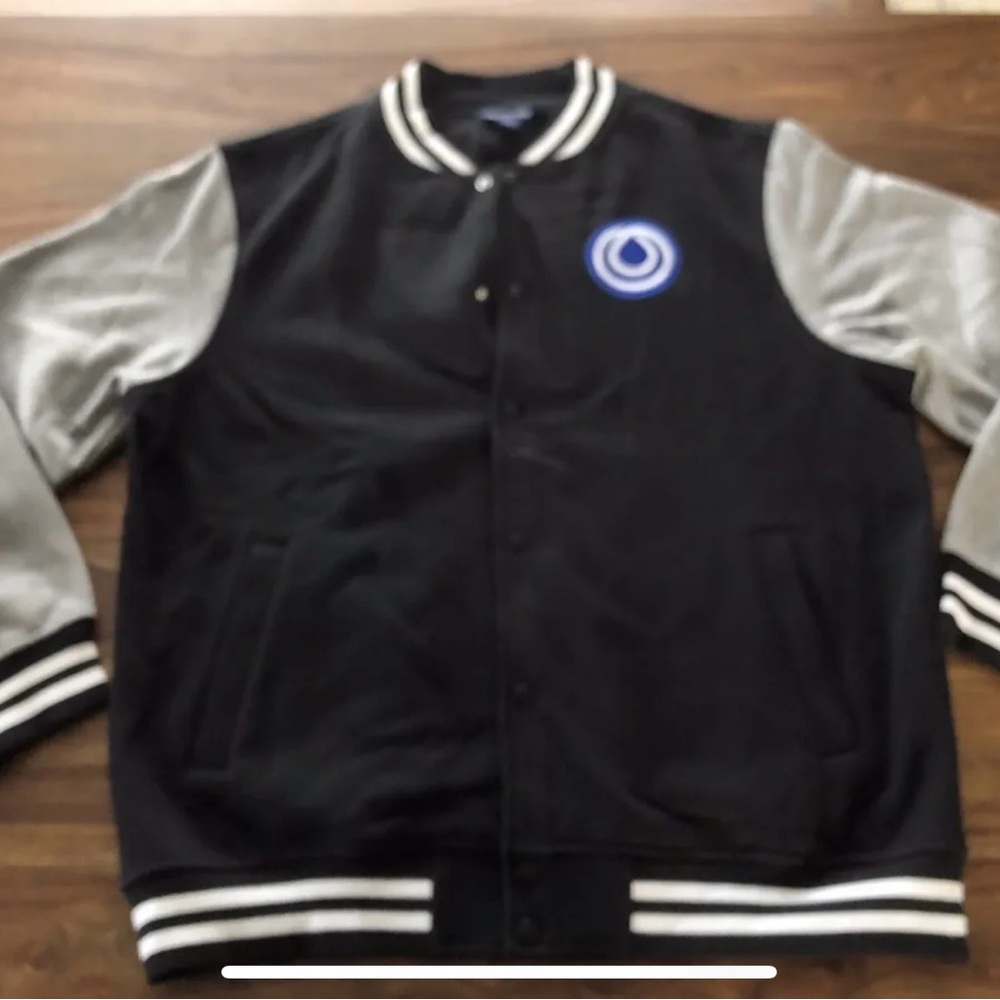 Monat gear varsity jacket coat black grey